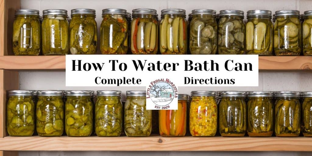 Graphic for Water bath Canning post.