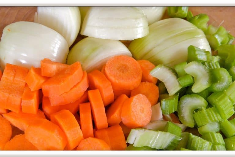 Veggies for chicken broth.