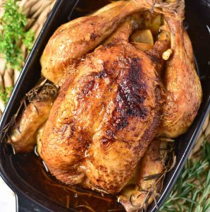 Easy Roasted Chicken.