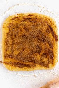 Cinnamon on dough.