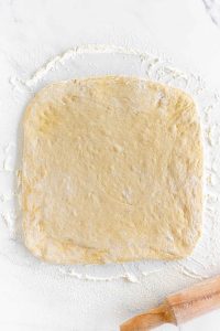 Rolled dough.