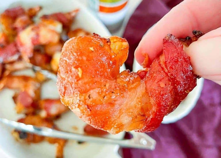Bacon wrapped shrimp.