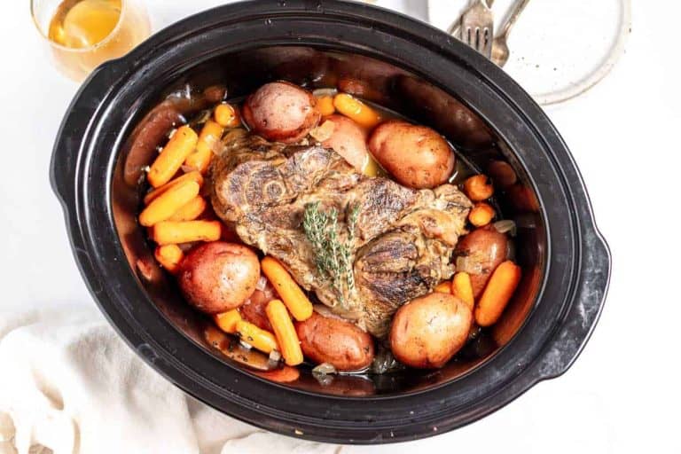 Slow cooker pork roast.