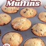 Pin for Banana Chocolate Muffins.