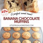 Pin for Banana Chocolate Muffins.