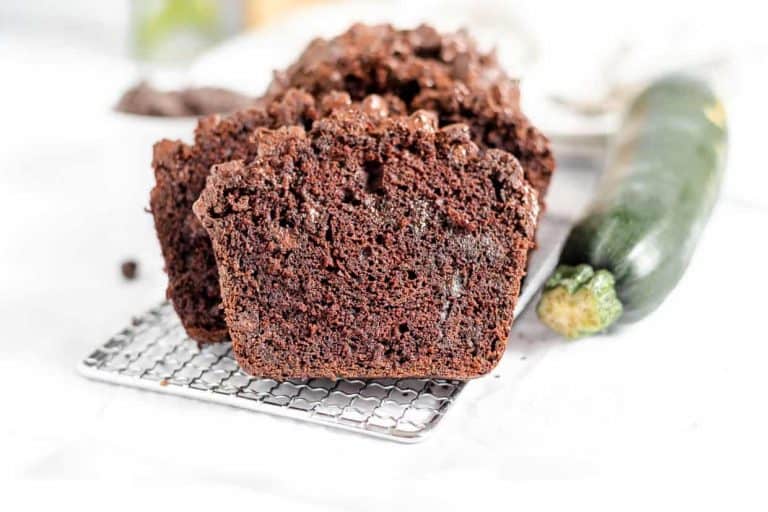 Double chocolate chip zucchini bread.