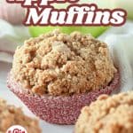 Pin for Streusel Topped Apple Muffins.