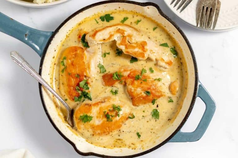 Creamy Ranch Chicken in a skillet.