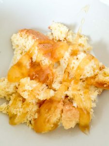 Honey drizzled over Cornbread Cereal.