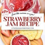 Pin for strawberry jam.
