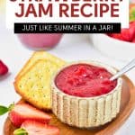 Pin for strawberry jam.