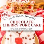 Pin for Chocolate Cherry Poke Cake.