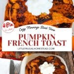 Pin for Pumpkin French Toast.