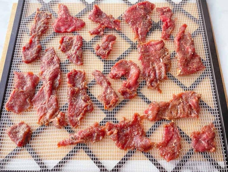 Dehydrated beef jerky.