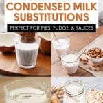 Pin for sweetened condensed milk substitutions.