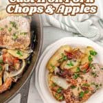 Pin for cast iron pork chops and apples.