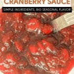 Pin for brown sugar cranberry sauce.