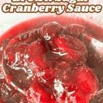 Pin for brown sugar cranberry sauce.