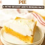 Fall themed pin for Butterscotch Pie.