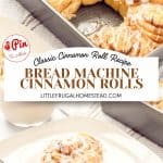 Pin for Bread Machine Cinnamon Rolls.