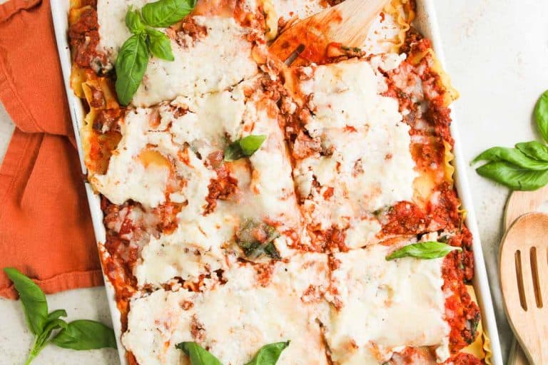 Sheet pan lasagna.