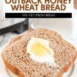 Pin for Bread Machine Outback Honey Wheat Bread.
